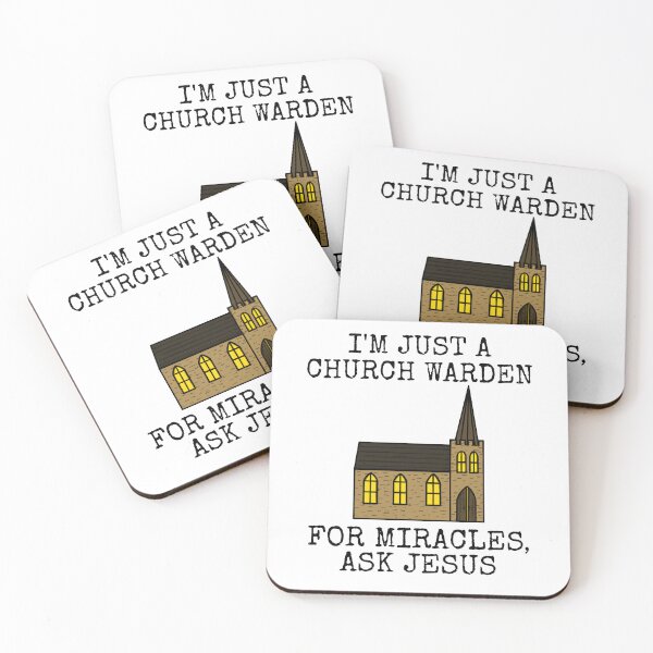 Item preview, I'm Just A Church Warden, For Miracles, Ask Jesus Funny designed and sold by doodlerob.