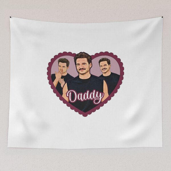 Item preview, Pedro Pascal Daddy Love Heart designed and sold by baranskini.
