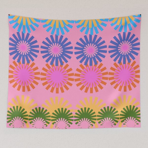 Item preview, Retro shape in funky colours pattern designed and sold by BritishDelights.