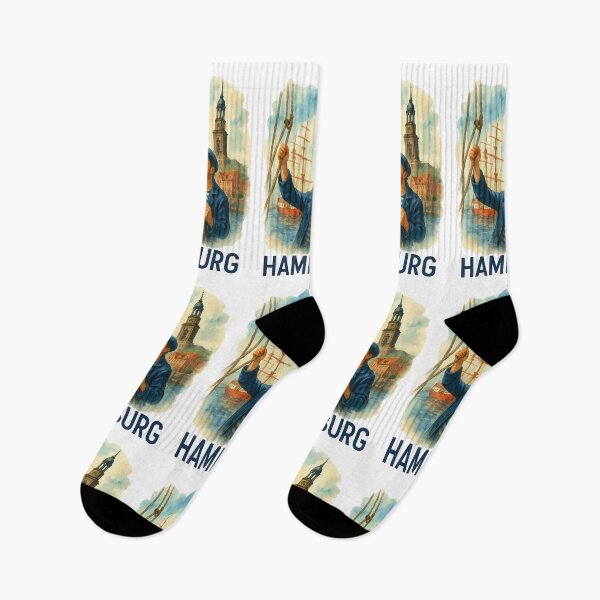 Item preview, Hamburg Ahoy – Sailor & Harbor in Watercolor Style designed and sold by Design-Fabrik.