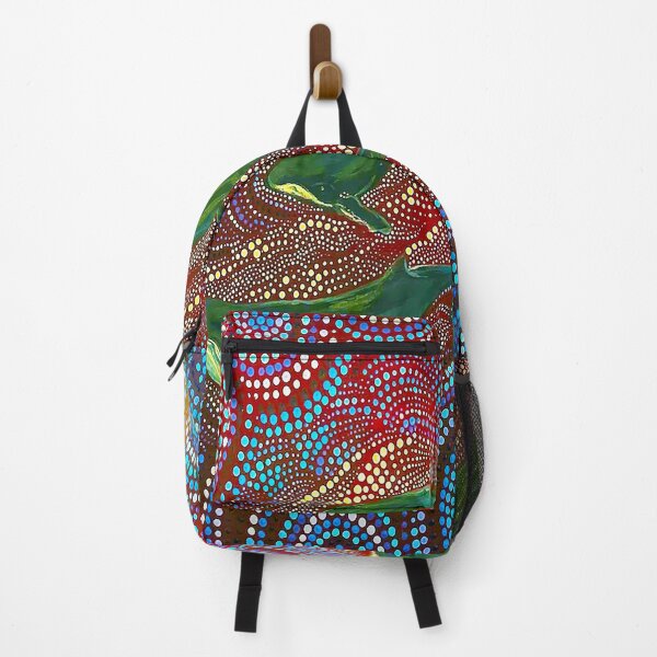 Item preview, 3 Whales at Long Reef, Northern Beaches Indigenous Dot Painting Authentic Art designed and sold by LOSTMANLY.