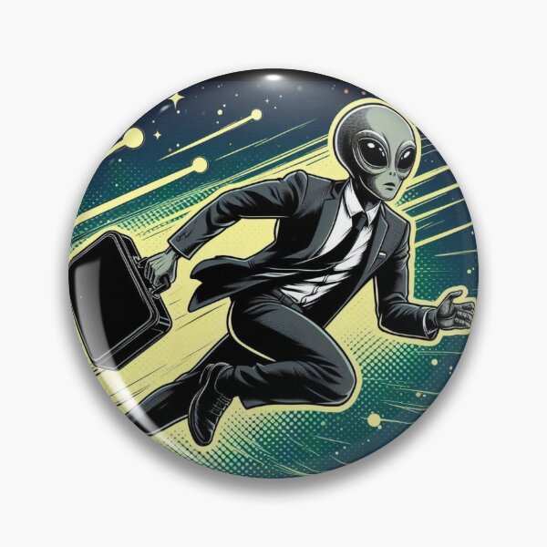 Item preview, alien going to work designed and sold by Dogandesighn.