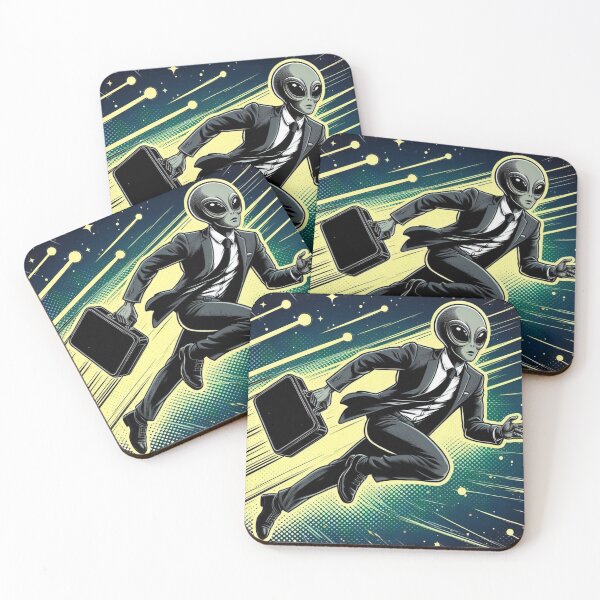 Item preview, alien going to work designed and sold by Dogandesighn.