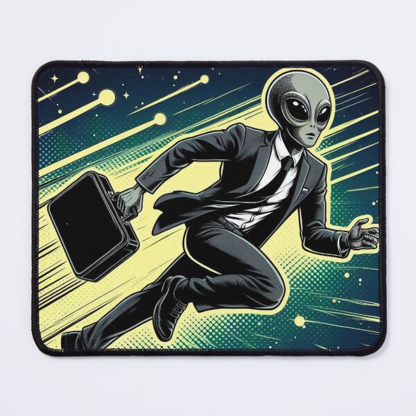 Item preview, alien going to work designed and sold by Dogandesighn.