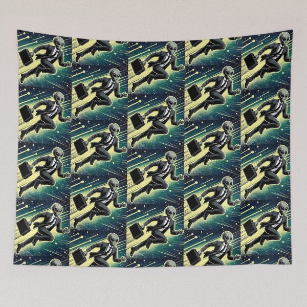 Item preview, alien going to work designed and sold by Dogandesighn.