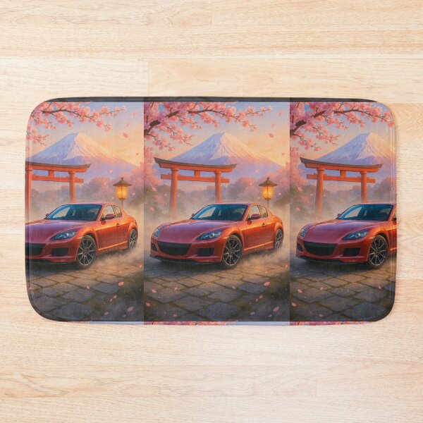 Item preview, Modern Rotary Car With Sakura Petals And Torii Gate designed and sold by RevUpDesign.