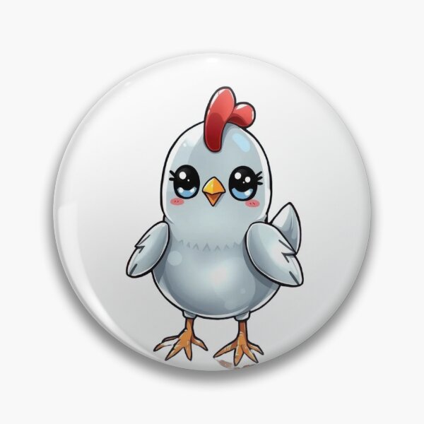 Artikelvorschau, Crystal Chibi Chicken – Futuristischer Sci-Fi-Aufkleber entworfen und verkauft von Gscode.