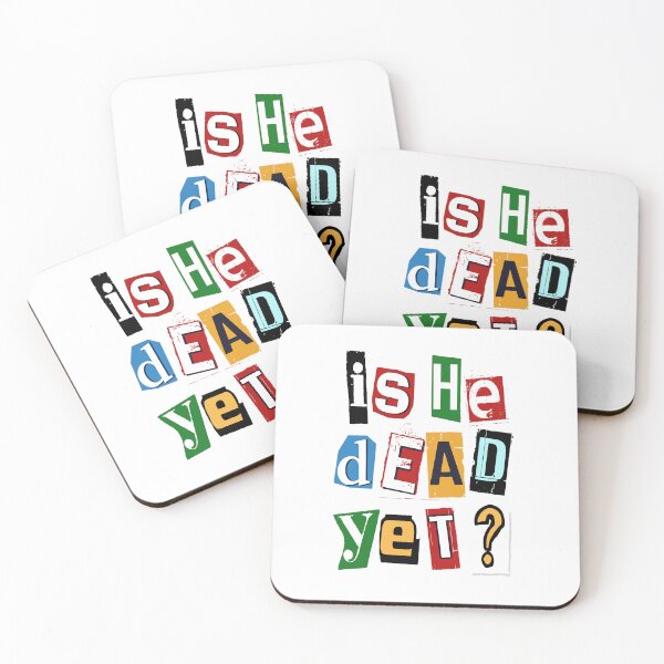Item preview, Is He Dead Yet Ransom Letter Funny Tshirt Hoodie Hat Pin Sticker Magnet Poster Art Print Mug Anti Trump Funny Hate Donald Trump Humorous Stickers Resistance Protest designed and sold by allfreelance.