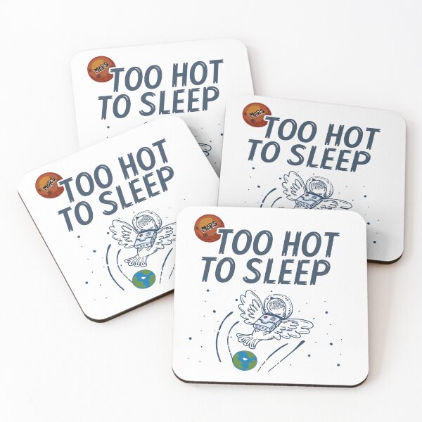 Item preview, Too Hot to Sleep Astronaut Bird Escaping Earth designed and sold by FuFuBleu.
