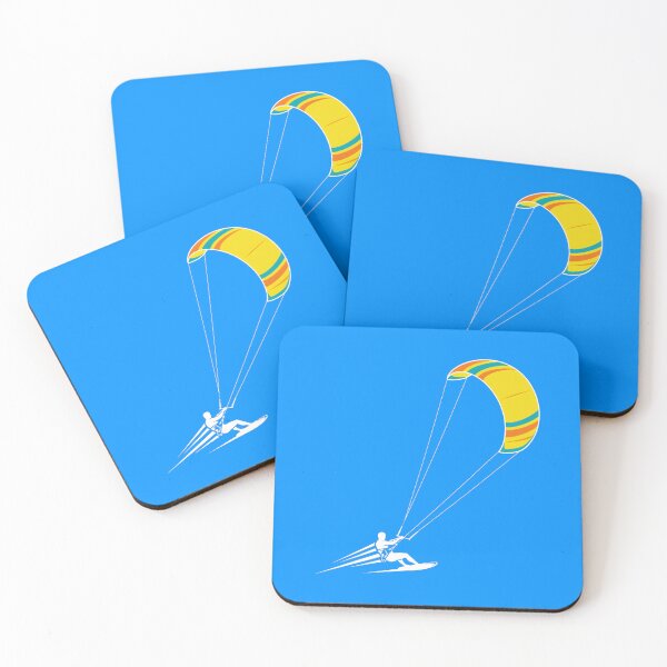 Item preview, Thrilling Kitesurfing Adventure – Dynamic Water Sport Illustration designed and sold by Cloud-Riders.