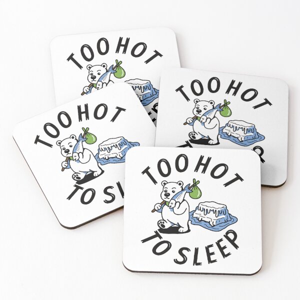 Item preview, Too Hot to Sleep – Melting world Climate Polar Bear Escape  designed and sold by FuFuBleu.