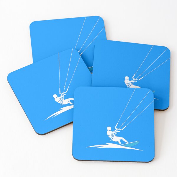 Item preview, Dynamic Kiteboarding Action – Vibrant Water Sport Illustration designed and sold by Cloud-Riders.