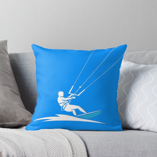 Item preview, Dynamic Kiteboarding Action – Vibrant Water Sport Illustration designed and sold by Cloud-Riders.