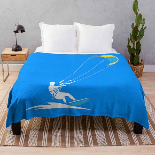 Item preview, Dynamic Kiteboarding Action – Vibrant Water Sport Illustration designed and sold by Cloud-Riders.