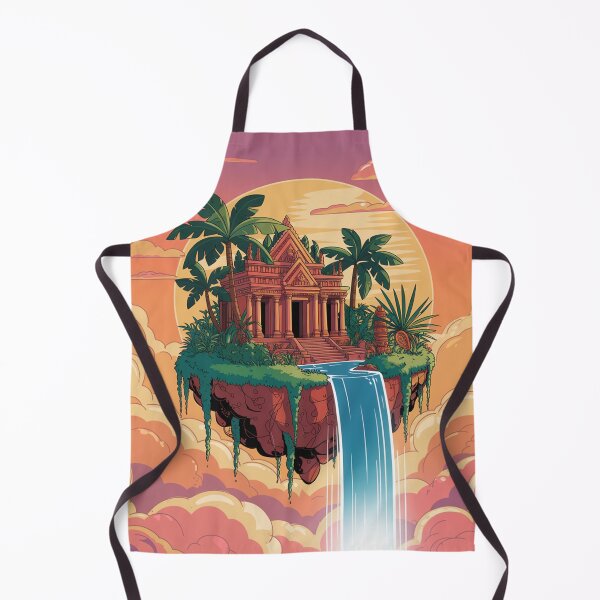 Item preview, Tropical landscape at sunset, surreal style. designed and sold by Lilashakti ⭐️ ⭐️ ⭐️ ⭐️ ⭐️.
