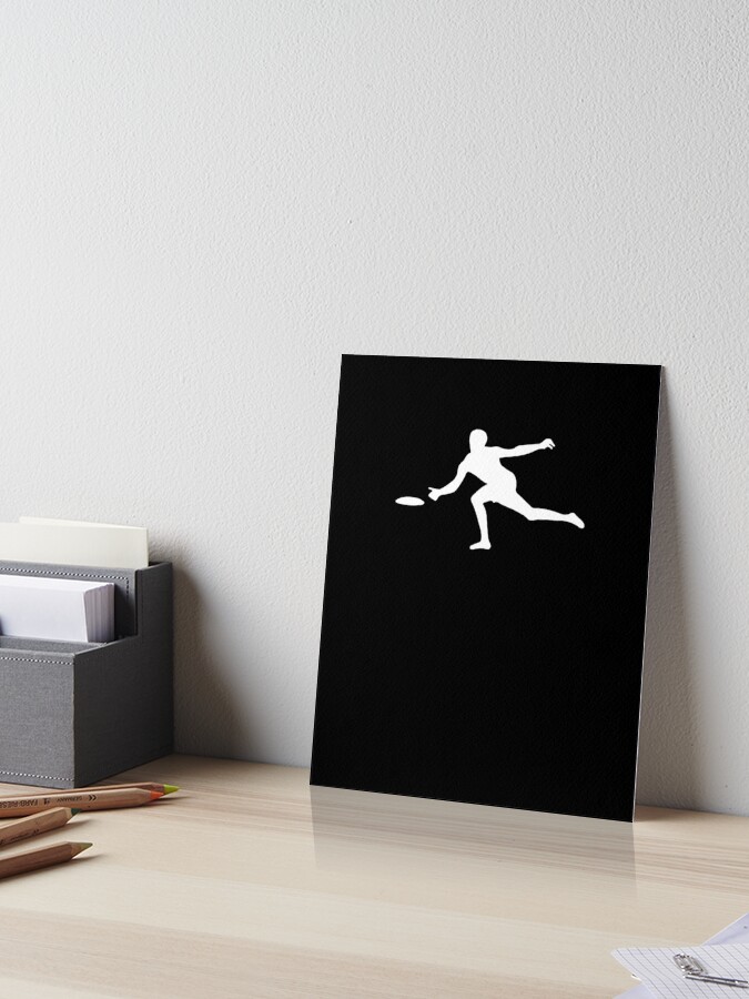 Men Playing Ultimate Frisbee 4 Silhouettes. Vector Illustration