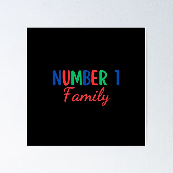 Item preview, Number 1 Family designed and sold by DixieGirlStudio.