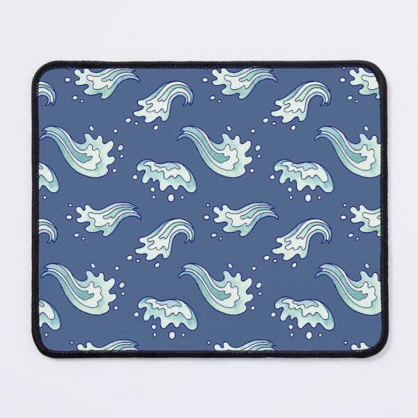 Item preview, Breaking Waves | Navy Blue | Ocean Surf Watercolor Pattern designed and sold by OMEGAFAUNA.
