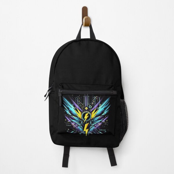 Item preview, Cyberpunk Lightning Bolt - Futuristic Tech Wings Neon Aesthetic designed and sold by VA Design.