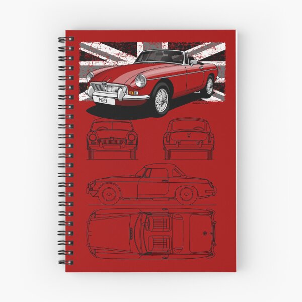 Item preview, My drawing of the MGB Roadster with the technical plans designed and sold by designjaag.