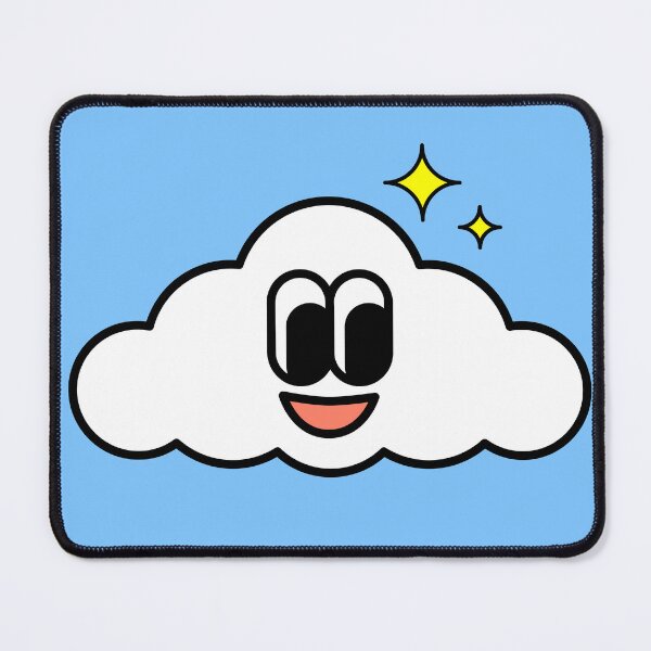 Item preview, Flat Design Illustration with Character Fun Cloud designed and sold by AlginaPugachova.