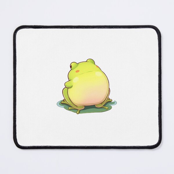 Item preview, Kawaii Frog Butt Sticker – Cute & Chubby on Lily Pad designed and sold by Gscode.