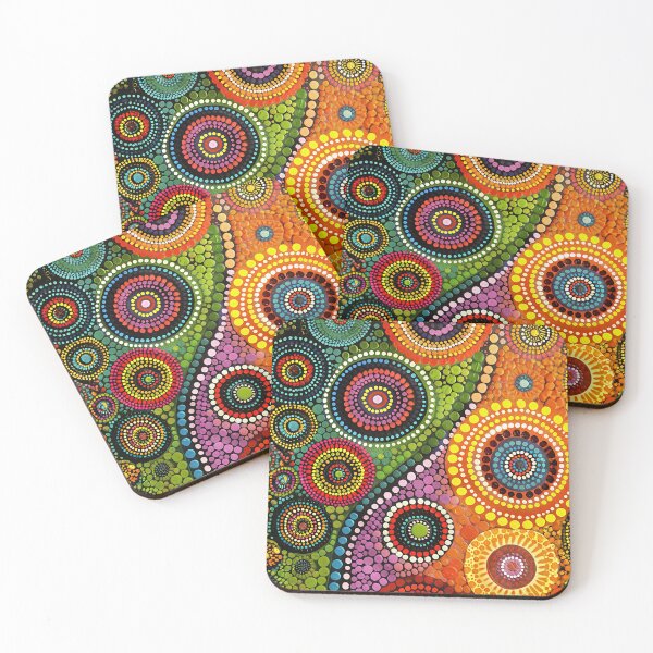 Item preview, Vibrant Dot Painting designed and sold by Made-by-Gus.