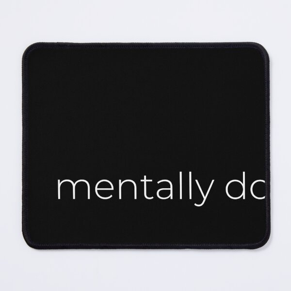 Item preview, Mentally Done – Funny Relatable Minimalist Quote Sticker for Burnout & Overload designed and sold by umorshofi.