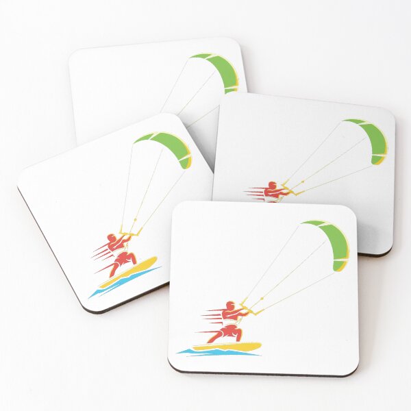 Item preview, Vibrant Kiteboarding Illustration – High-Energy Water Sport Graphic designed and sold by Cloud-Riders.