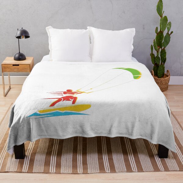Item preview, Vibrant Kiteboarding Illustration – High-Energy Water Sport Graphic designed and sold by Cloud-Riders.