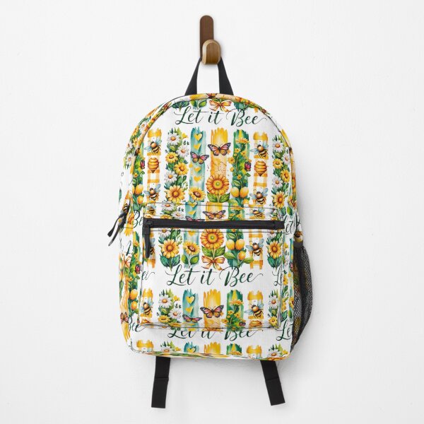 Item preview, Let It Bee | Cute Floral Bee & Butterfly Pun Design designed and sold by The Sandy Design Store.