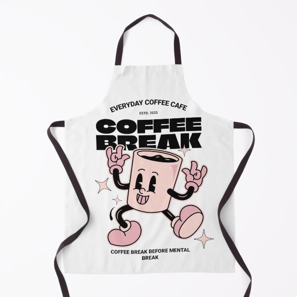 Item preview, Coffee Break – Retro Cartoon Mug Mental Health Humor designed and sold by digifaxdesign.
