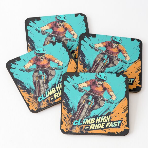 Item preview, Climb High – Ride Fast | Mountain Bike Energy Art designed and sold by JenniferCreaArte .