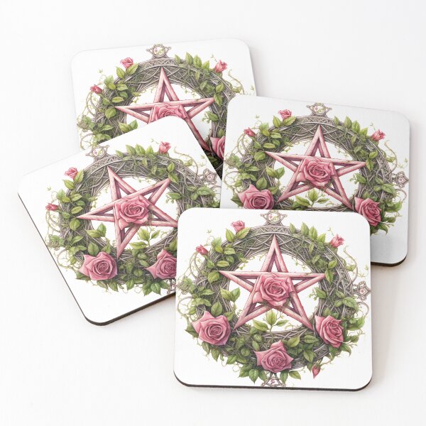 Item preview, Rose Pentagram designed and sold by MuskegonWitches.
