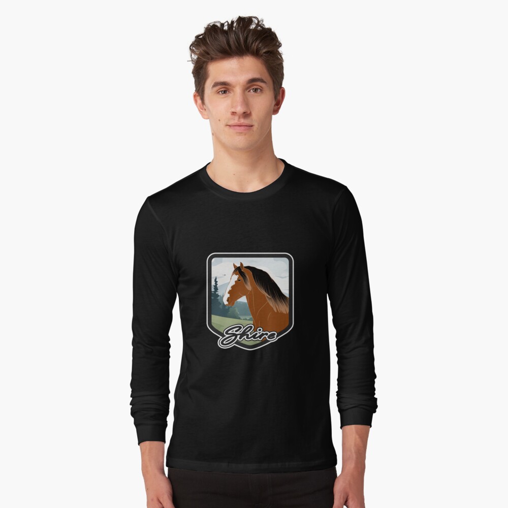 Aperçu de l'œuvre T-shirt manches longues créée et vendue par WebEquitation.