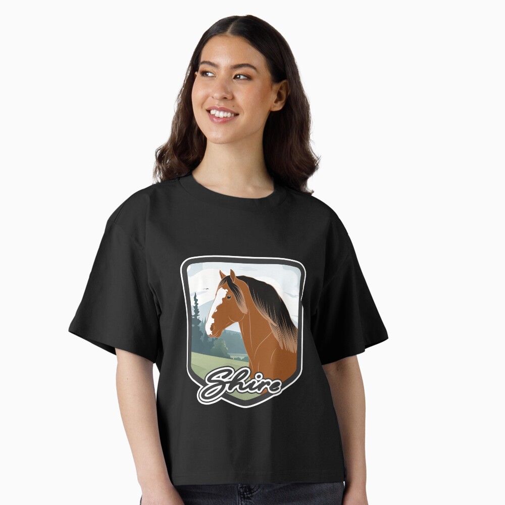 Aperçu de l'œuvre T-shirt boxy créée et vendue par WebEquitation.