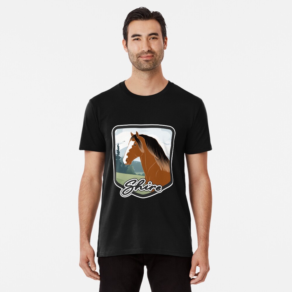 Aperçu de l'œuvre T-shirt premium créée et vendue par WebEquitation.
