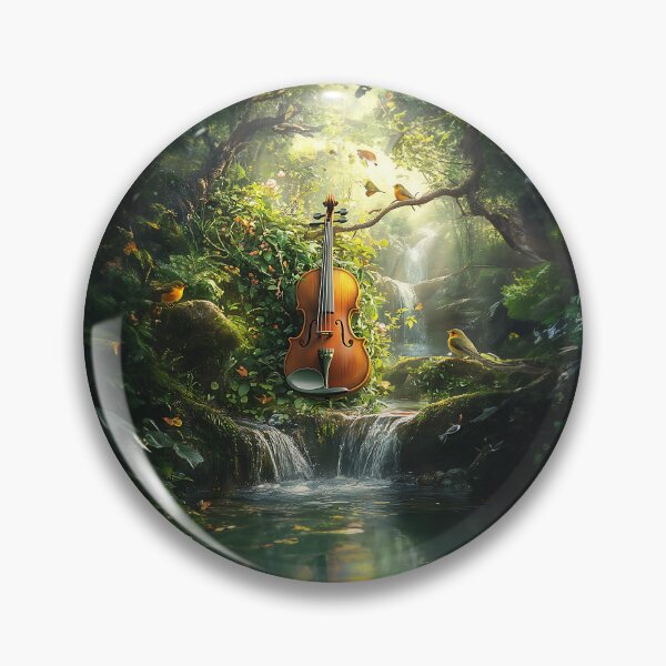 Artikelvorschau, Violin in the lush Forest 01 entworfen und verkauft von Made-by-Gus.