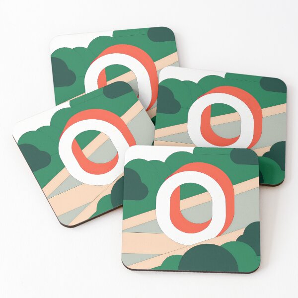 Item preview, O Stylized Block Letters Geometric Backgrounds Colorful Art designed and sold by ART ATTACK ZONE.