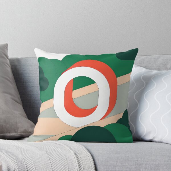 Item preview, O Stylized Block Letters Geometric Backgrounds Colorful Art designed and sold by ART ATTACK ZONE.