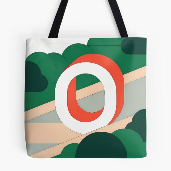 Item preview, O Stylized Block Letters Geometric Backgrounds Colorful Art designed and sold by ART ATTACK ZONE.