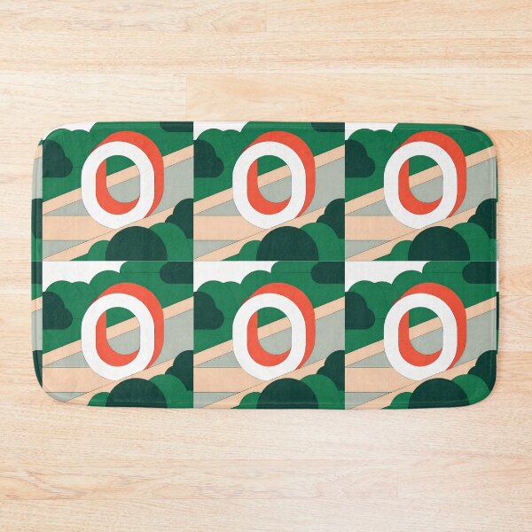 Item preview, O Stylized Block Letters Geometric Backgrounds Colorful Art designed and sold by ART ATTACK ZONE.