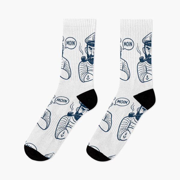 Item preview, Moin Moin – North German captain in comic style designed and sold by Design-Fabrik.