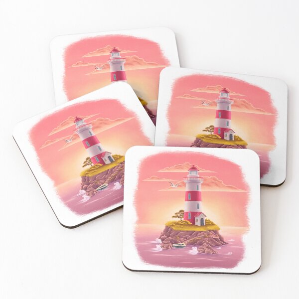Item preview, Lighthouse at sunset designed and sold by tigerda.