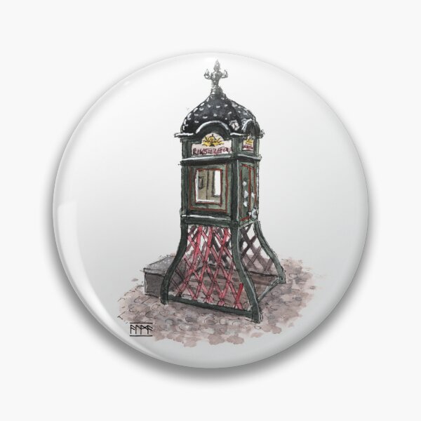 Item preview, Boceto de cabina telefónica vintage – Malmö Suecia Lilla Torg designed and sold by TAMaassen.