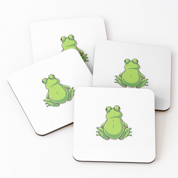 Item preview, Cheeky Chubby Frog Butt Sticker – Playful & Cute designed and sold by Gscode.