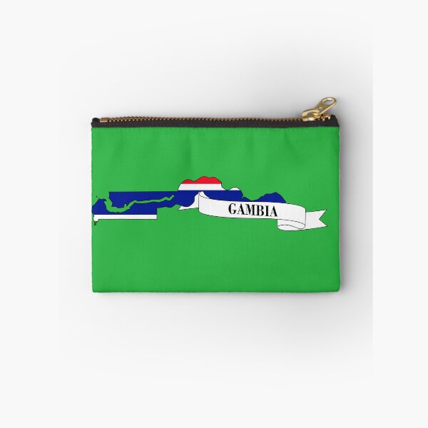 Item preview, Flag map of Gambia designed and sold by visual adventures.
