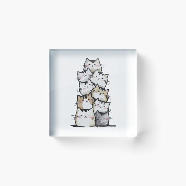 Item preview, A Tower of Playful and Colorful Felines designed and sold by R-market.