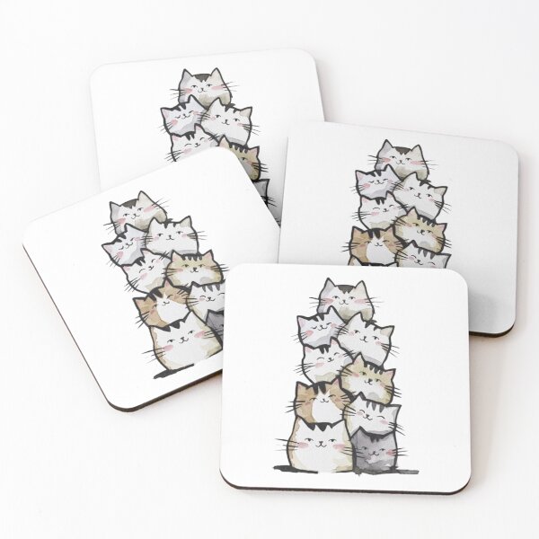 Item preview, A Tower of Playful and Colorful Felines designed and sold by R-market.