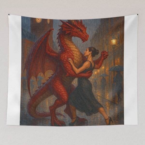 Item preview, The Welsh Dragon Dances the Tango in Cardiff Bay designed and sold by letitrip.